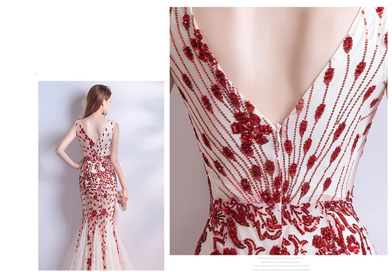 2018 Haute Couture Элегантное длинное вечернее платье сексуальное с v образным вырезом