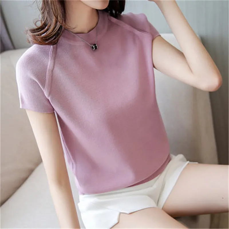 Модные женские свитера 2018 с круглым вырезом Новый Модный повседневный Свободный