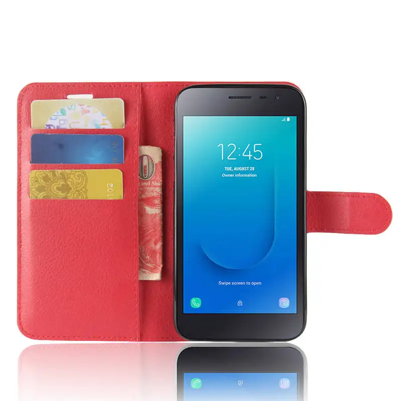 Чехол-книжка для Samsung Galaxy J2 Core чехол-бумажник из искусственной кожи чехол