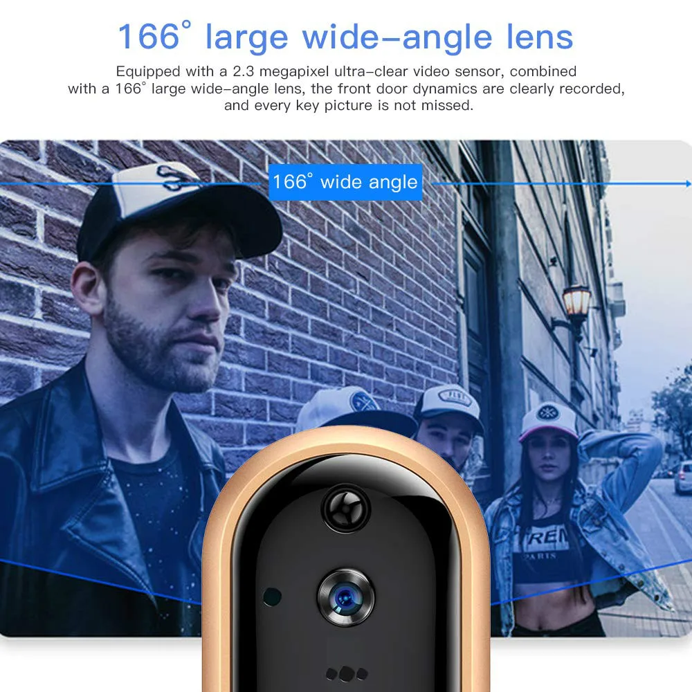 CDYCAM новый HD 1080P Wi-Fi видео дверной звонок беспроводные домашние Аккумуляторы