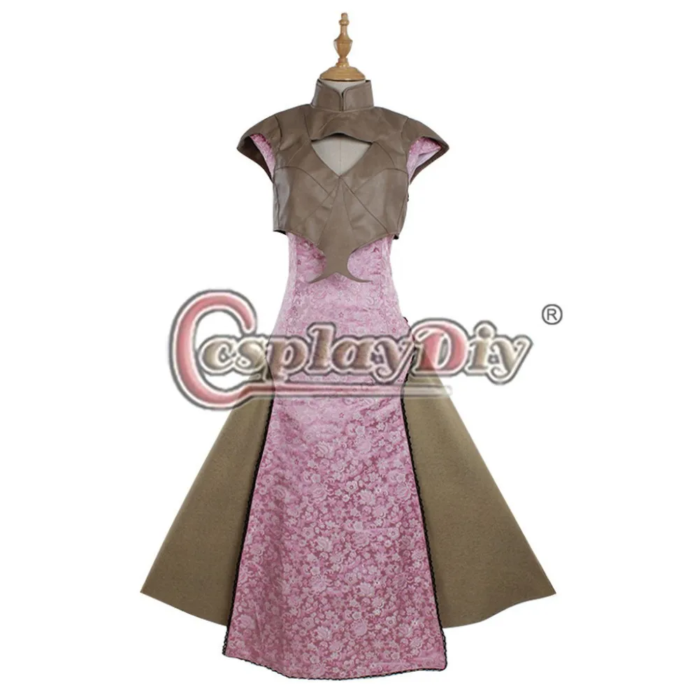 Cosplaydiy Дейенерис Таргариен платье Игра престолов сезон 5 Косплей Костюм для