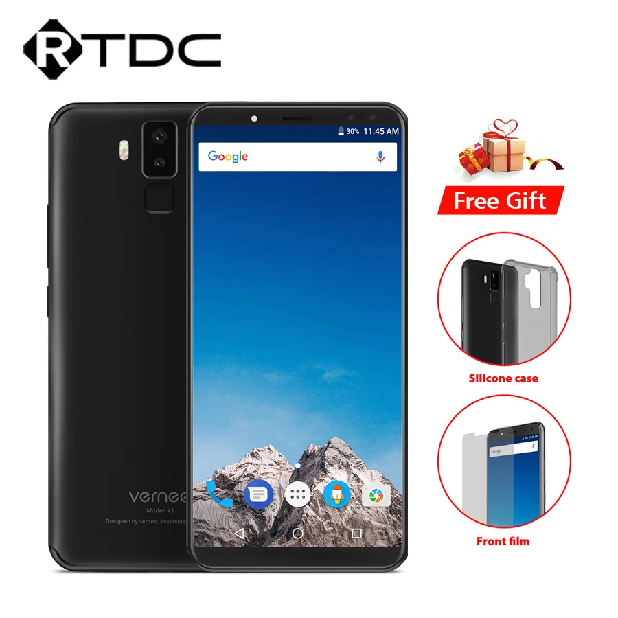 Оригинальный Vernee X1 сеть 4G LTE мобильный телефон 5 99 'ཎ:9 FHD Android 7 1 MT6763 Octa Core 6 г