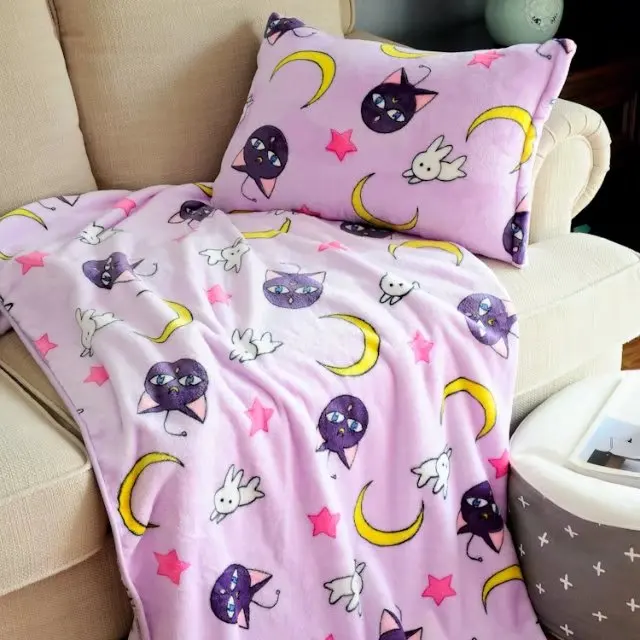 Super Soft Plush Smooth Flannel Cartoon Anime Sailor Moon Doll Toys Blanket Pillow Case For Girl Kid | Игрушки и хобби