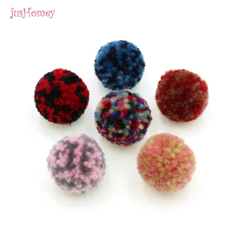 

set of 100pcs 1.18" (30mm) Thick Yarn Pompom Ball DIY Crafts Pom Poms Balls Wedding/Christmas Home Garland crochet cotton decor