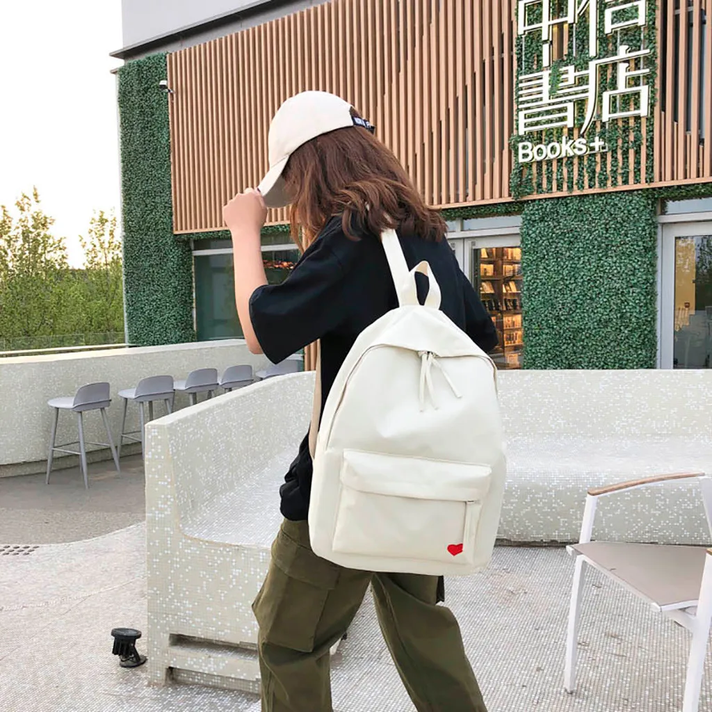 Водонепроницаемый женский рюкзак в японском стиле, однотонные рюкзаки Mochila Feminina Mujer, дорожная сумка для девочек-подростков, школьный ранец 7,2