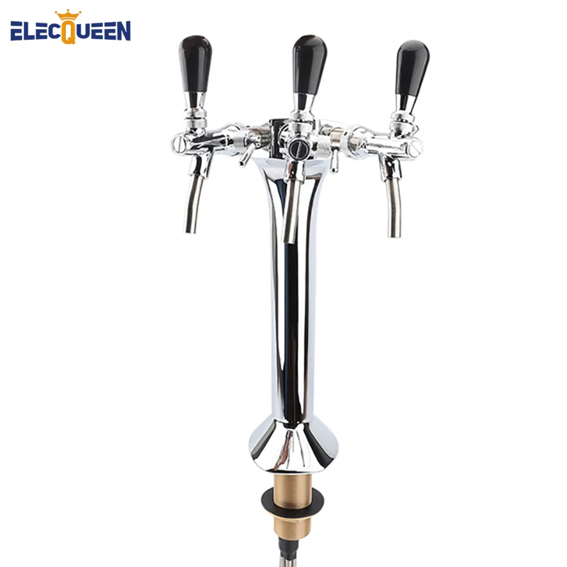 

New Arrival Triple Faucet Snake Font, Cobra Triple Tap Flooded Font, Chrome Plated Brass, Flow Control Type Adjustable Tap