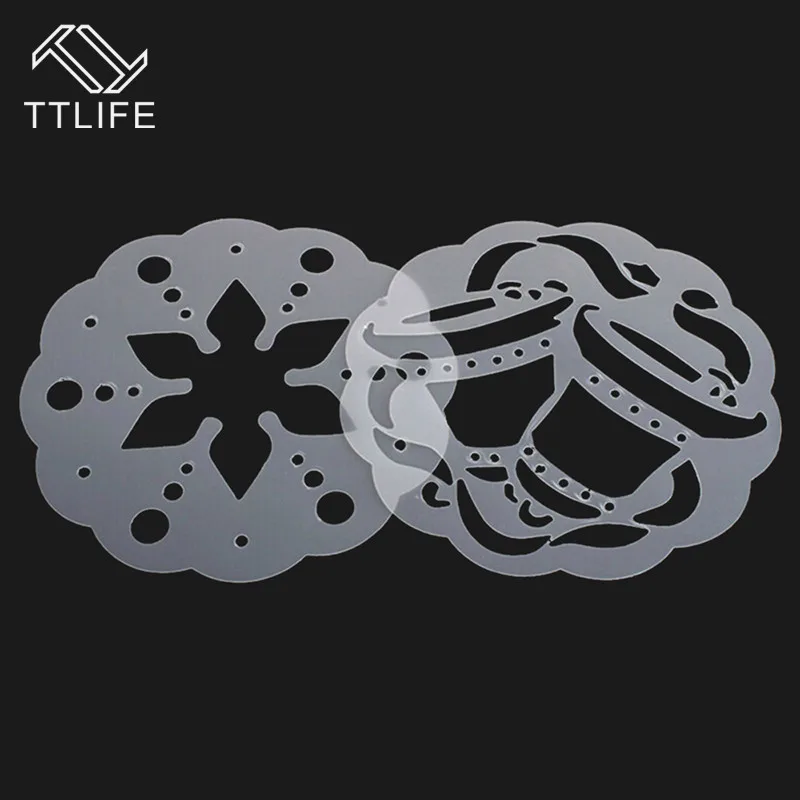 TTLIFE 6 шт. рождественский стиль кофе Искусство трафареты Кафе Латте пены спрей торт Duster шаблоны капучино бариста резьба плесень