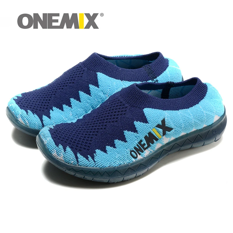 ONEMIX детский Блестящий бальзам кроссовки вязанные воздухопроницаемые сетчатые