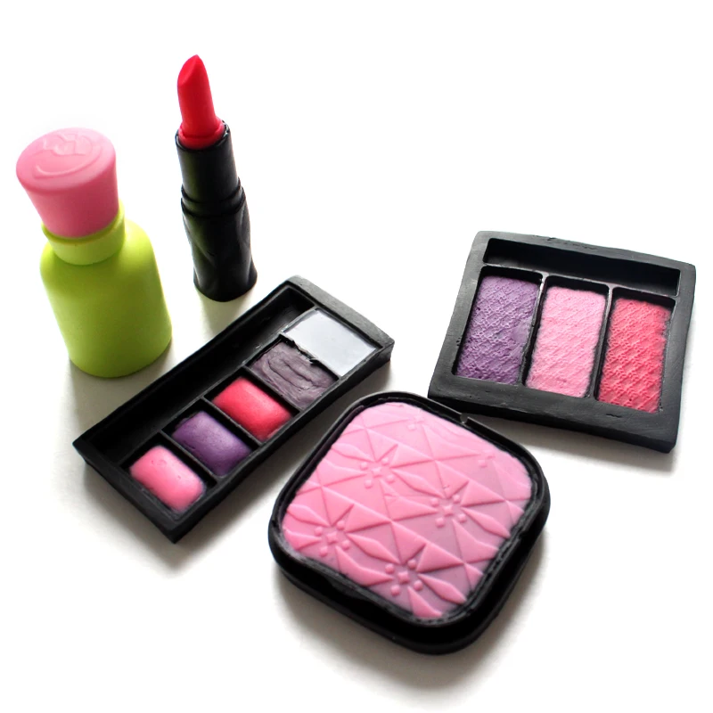 

Nicole Lipstick and Other Shapes Silicone Mold Fondant Cake Decorating Tools Cosmetic Handmade Soap Cosmetic Mould
