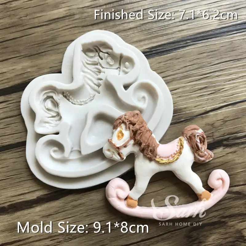 Pegasus Mold 2 Лук карусель розовый кружева Топпер для торта «С Днем Рождения» десерт украшения для девушки вечерние прекрасный подарок - Цвет: Pegasus Mold 2