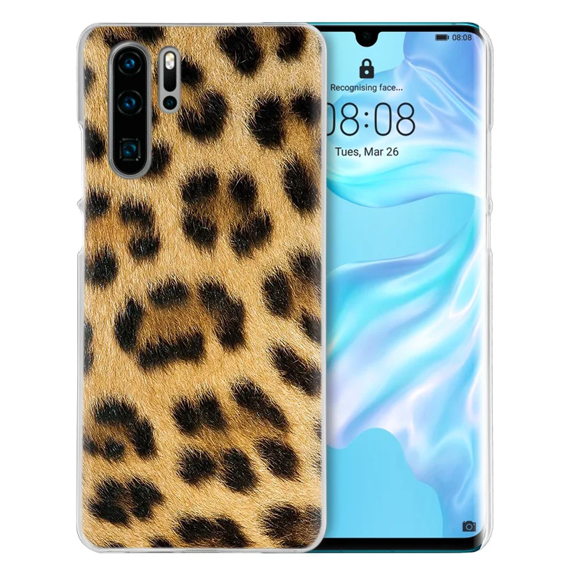 Чехол с тигровым леопардовым принтом для huawei P20 P Smart Z Plus P30 P10 P9 P8 mate 10 20 lite Pro Mini, жесткий чехол для телефона из поликарбоната