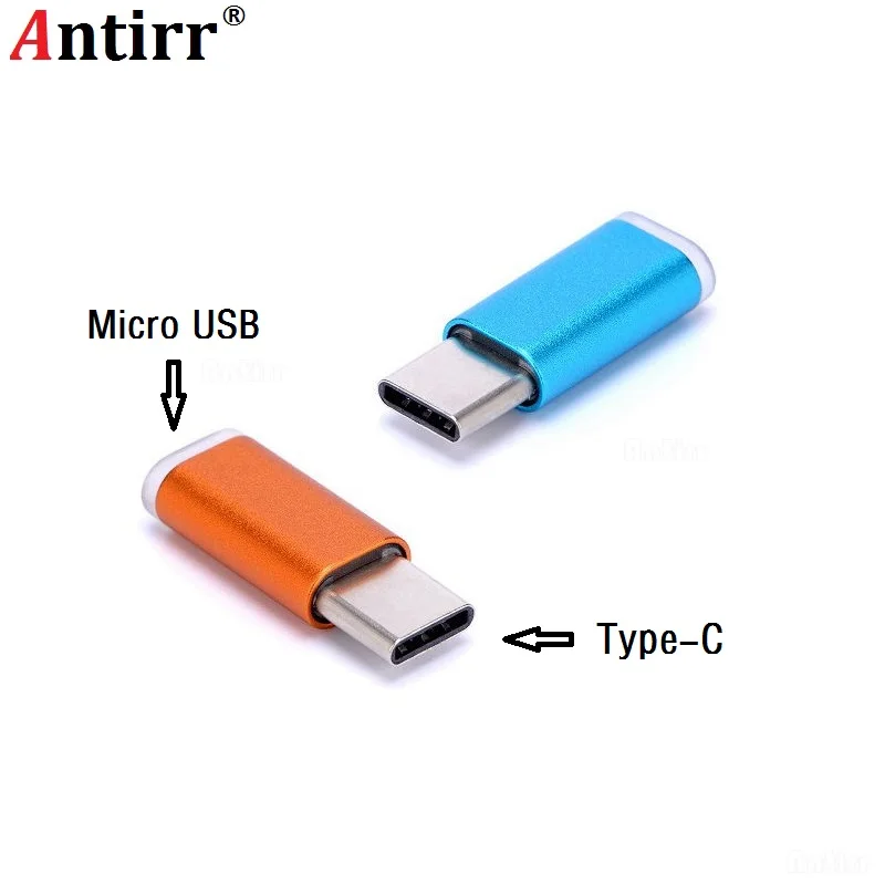 Переходник с Micro USB на Type C для зарядного кабеля Huawei Mate9 P9 P10 LG G5/G6 Samsung S8 Plus ZUK Z2