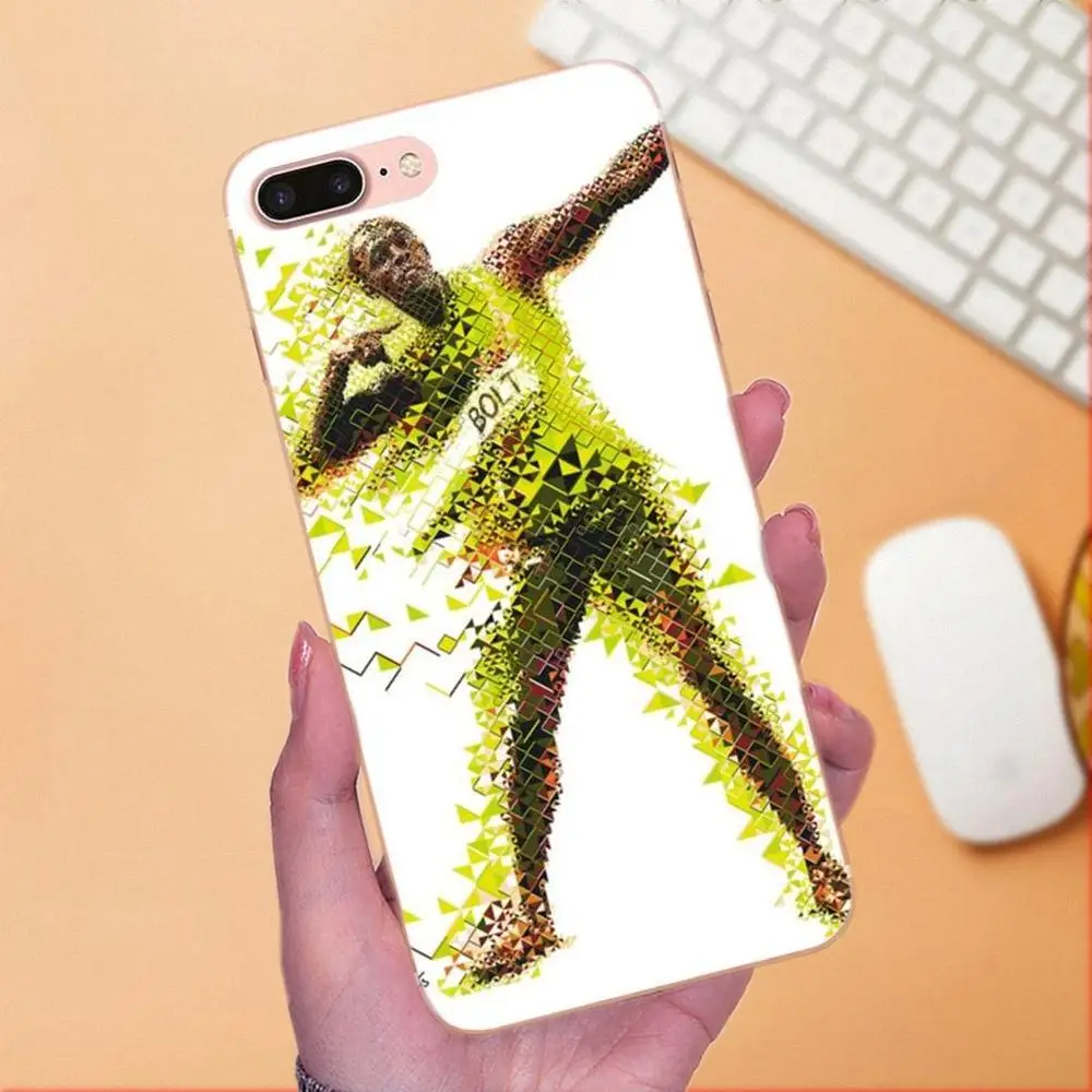 Спортивный самый быстрый человек в мире Usain болт для Samsung Galaxy Note 5 8 9 S3 S4 S5 S6 S7 S8 S9 S10