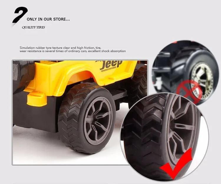 RC Jeep 1/24 Дрифт скорость радио внедорожник дистанционное управление внедорожный автомобиль руль RC внедорожник джип автомобиль игрушка желтый красный игрушки