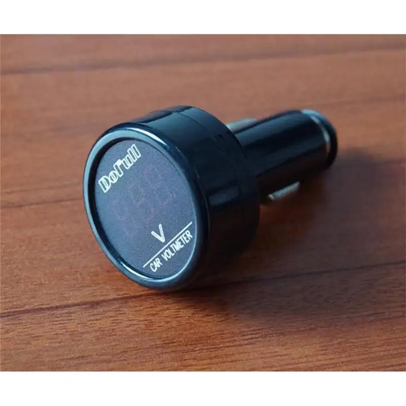 Kuulee цифровой дисплей автомобиля Вольтметр прикуриватель зарядное устройство