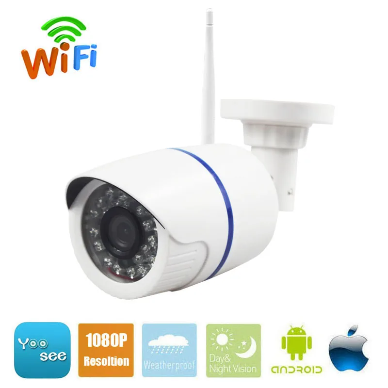 Yoosee ip камера Wifi 1080 P 960 720 ONVIF Беспроводная Проводная P2P CCTV пулевидная наруэного