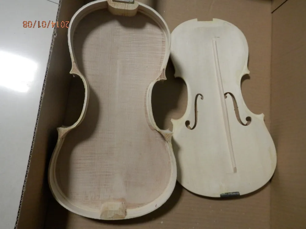 Белая НЕОБРАБОТАННАЯ скрипка неприклеенная в стиле барокко размер 4/4|white unfinished