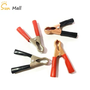 1PC Plastic Boot Coated Metal Battery Alligator Clips 80mm 50A  Alligator clip long thick battery clip charging clip big mouth