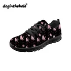 Женские сетчатые кроссовки doгинthehole, на плоской подошве, с принтом пуделя, удобные кроссовки на шнуровке, обувь на плоской подошве для весны