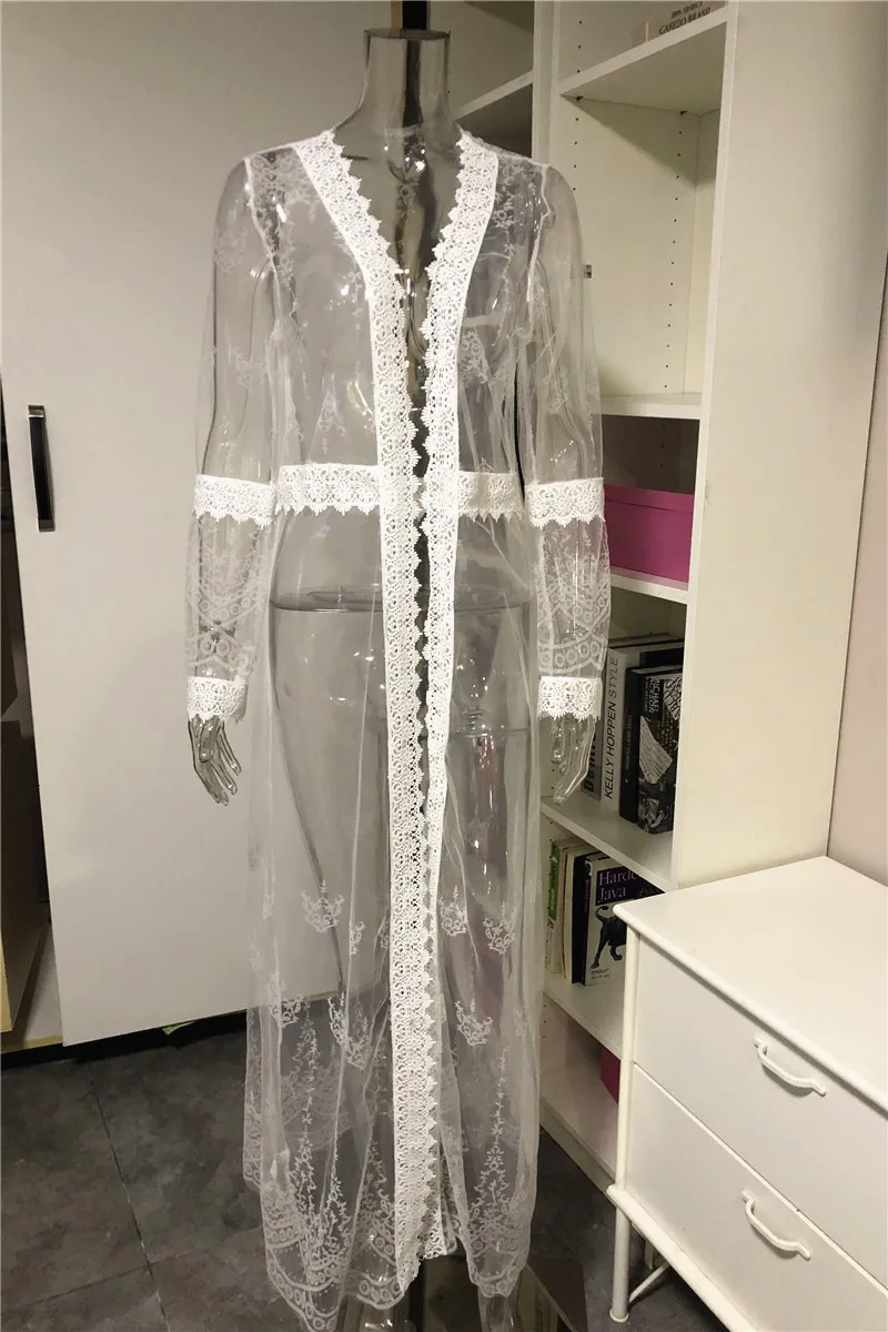 Женское шифоновое макси-платье S ~ XL кружево с вышивкой белое богемное шикарное