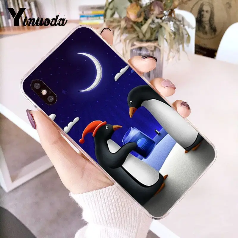 A9 Yinuoda милый мультфильм животных пингвин Новинка чехол для телефона Fundas для iPhone 5 5Sx 6 7 7plus 8 8Plus X XS MAX XR Fundas Capa - Цвет: A9