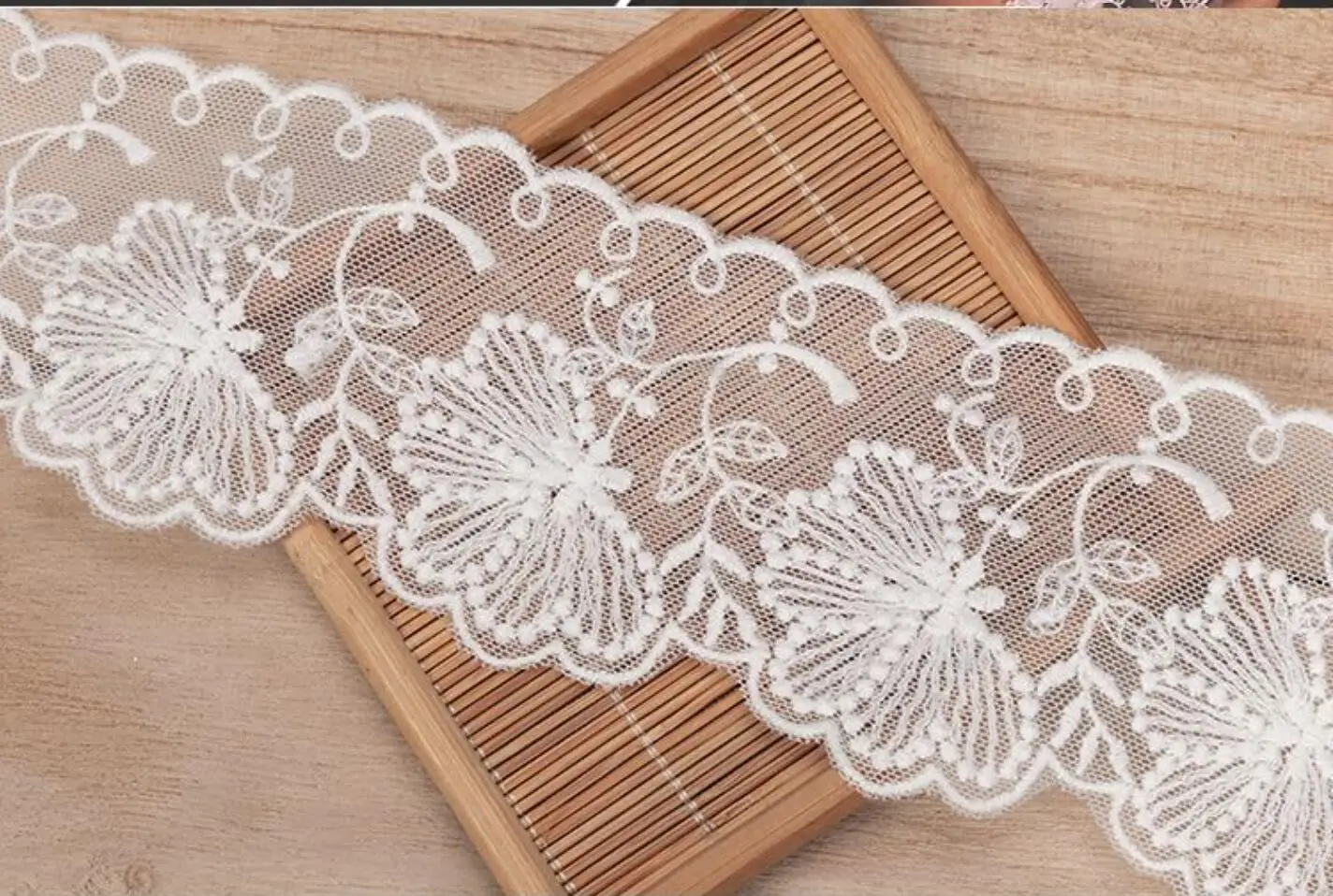 Цветочная сетчатая кружевная Вышивка высокого качества размером 12 см|embroidery lace