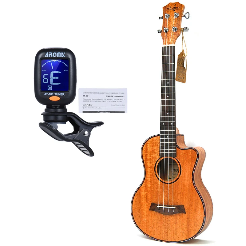 23 дюймов Гавайские гитары укулеле красное дерево 4 струны Ukelele Hawai гитары музыкальный инструмент электрогитара с звукоснимателем эквалайзером guitalele