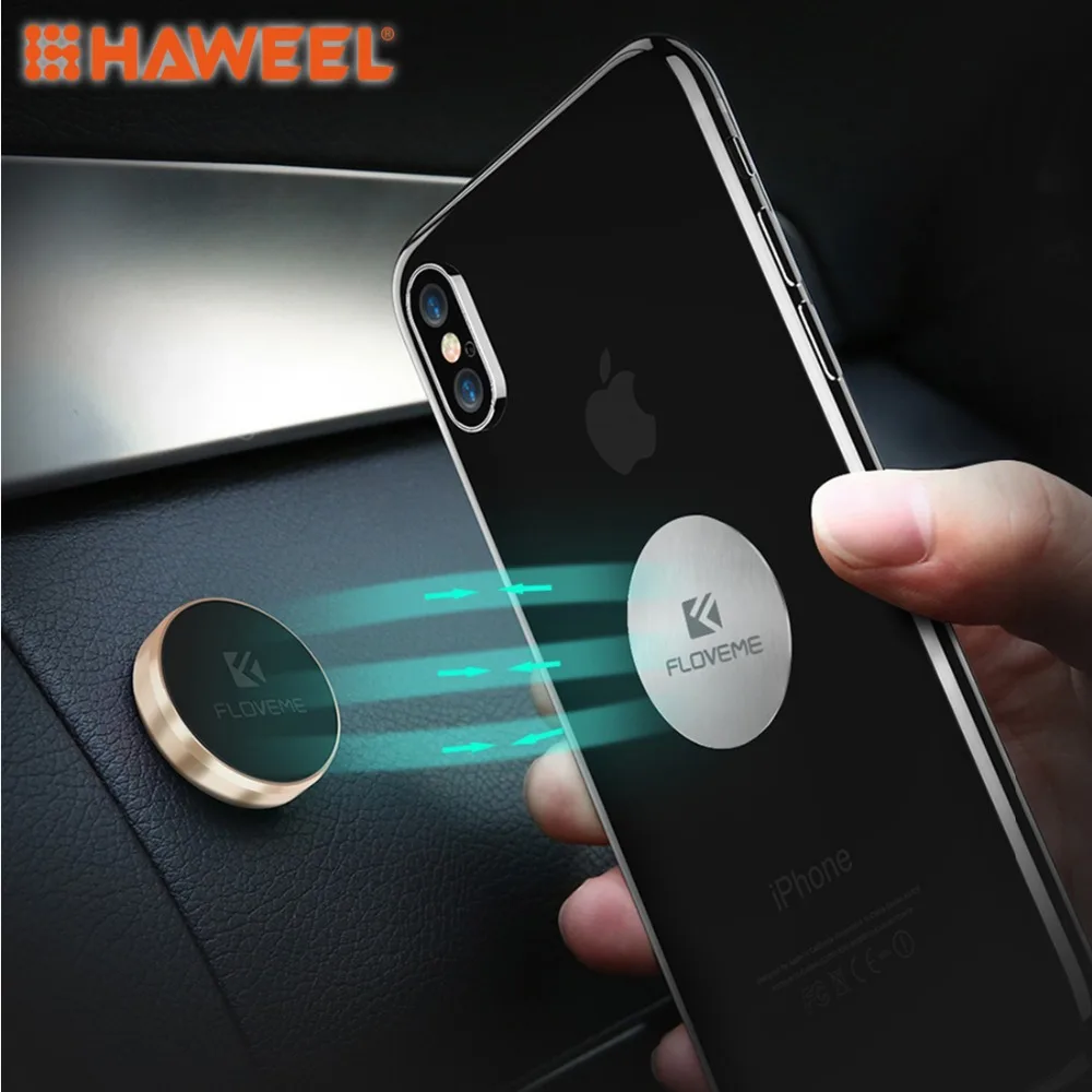 Универсальный автомобильный мини держатель для телефона HAWEEL алюминиевый ключей