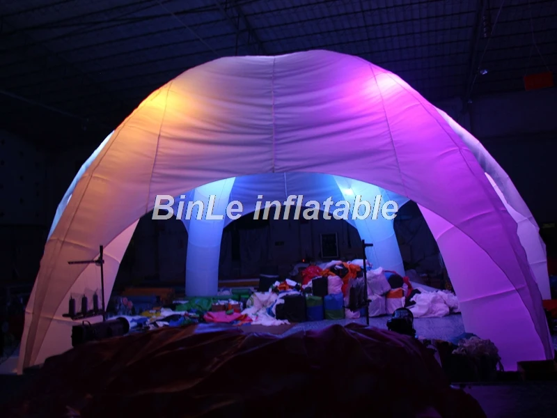 Большая Надувная купольная палатка со светодиодными лампами 6 ножек|tents for events|tent