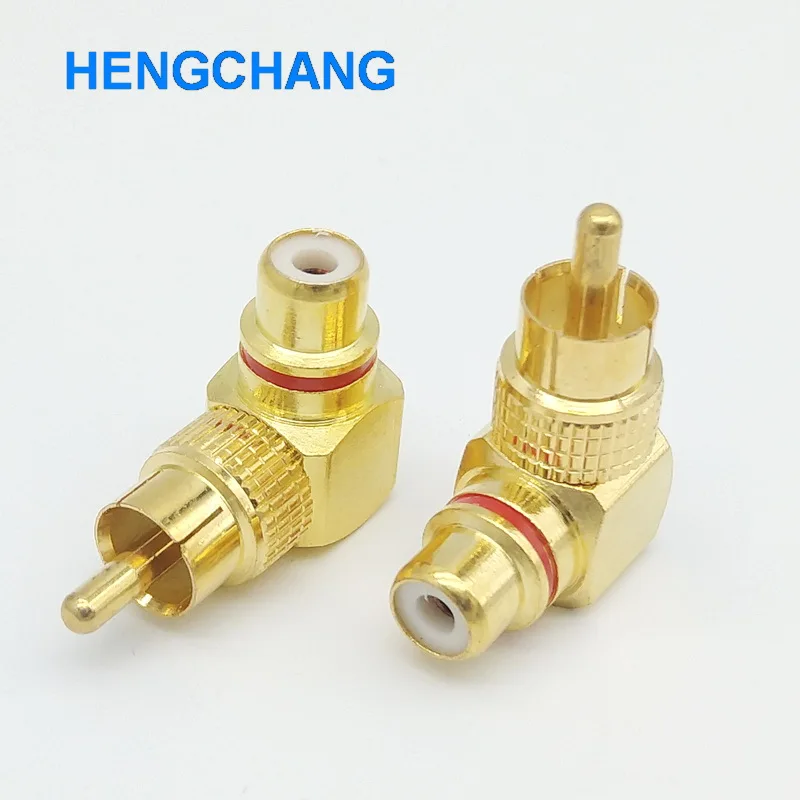Высокое качество правый угол RCA адаптер разъем мужчин и женщин 1 шт .|connector|adaptorl
