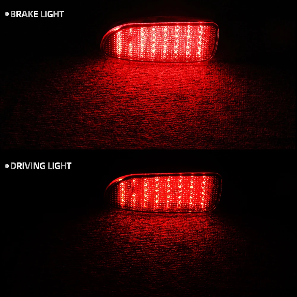 Светодиодная красная лампочка для заднего фонаря стояночного света, тормозной сигнализации и указателя поворота заднего бампера Toyota-Estima серии 30.