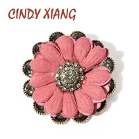 CINDY XIANG, винтажная мода, стразы, броши в виде листьев для женщин, большой зимний свитер, булавка, корсаж, высокое качество, аксессуары, подарок