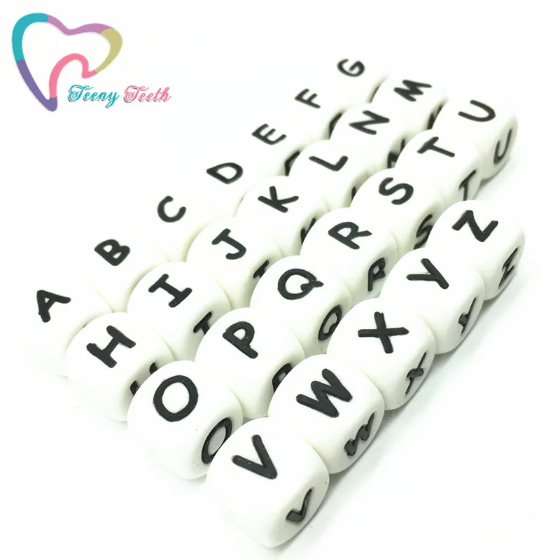 Teeny Teeth 1500 шт. оптовая продажа силиконовые бусины без бисфенола А Английский