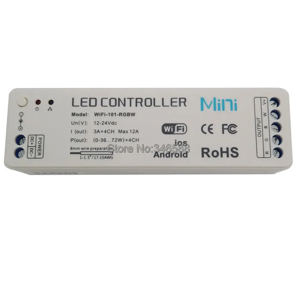 4 канальный мини контроллер со светодиодной подсветкой и поддержкой Wi Fi|wifi led controller|led controllermini wifi controller |