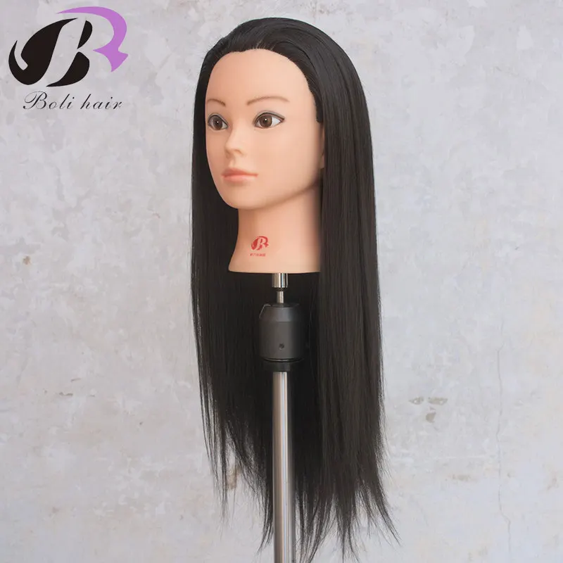 

Обувь по заводским ценам манекен головы с черными волосами 55 см толщиной 1B # Уход за волосами манекен головы для парикмахеров парик головы Бесплатная зажим