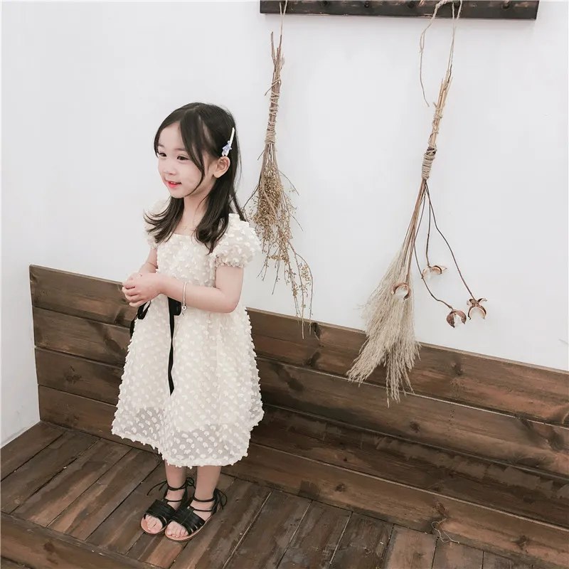 2019 Новое поступление летнее хлопковое платье принцессы в Корейском стиле с
