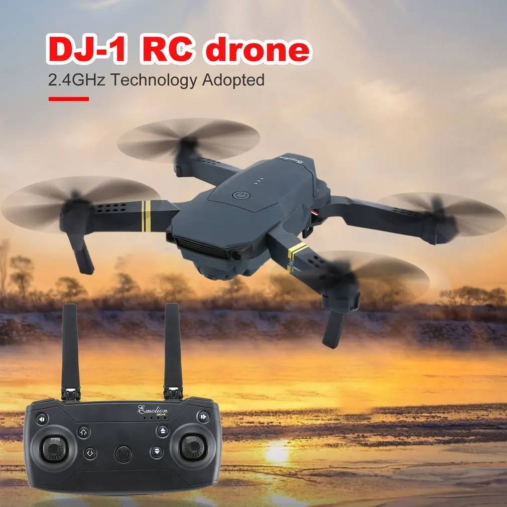 DJ-1 складной Радиоуправляемый Дрон 2.0MP широкоугольная камера удержание высоты Безголовый режим RC Квадрокоптер аэрофотокамера с 3 батареями