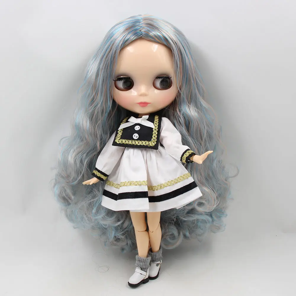 Кукла Blyth ICY DBS 30 см шарнирное тело голубая смесь светлые волосы натуральная кожа