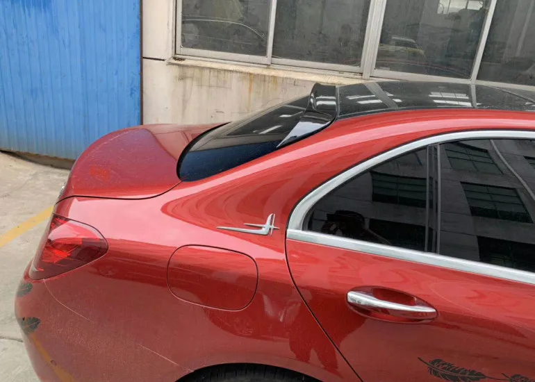 Для Benz W205 spiler C200L C260L спойлер на крыше ABS Материал заднее крыло автомобиля 4 двери