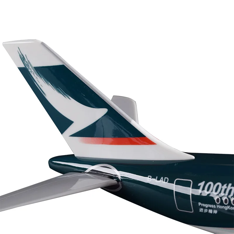 40 см Аэробус A330 Cathay дыхательные пути модель смолы 100th самолета авиации украшения