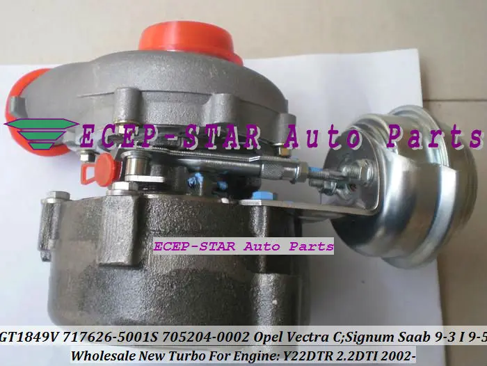 Турбокомпрессор GT1849V 717626 717626-5001S 705204-0001 для Opel Vectra Zafira Astra Signum SAAB 9-3 9-5 9 3 5 Y22DTR 2.2L