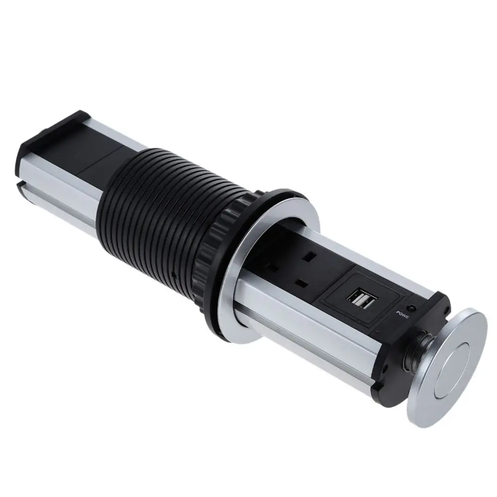 SHGO 220V 16A подтянуть электрические 3 Розетка с 2 портами (стандарт Кухня Стол розетки
