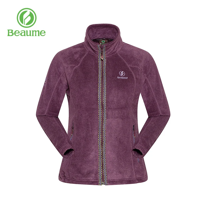 Beaume Спортивная походная альпинистская фиолетовая Мягкая флисовая куртка для