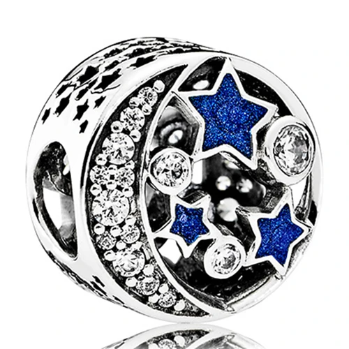 X043 Dodocharms Fit Pandora Браслеты ожерелья для женщин вечерние DIY простой стиль цветы сердца вино стекло хрустальные звезды бусины Char - Цвет: X043