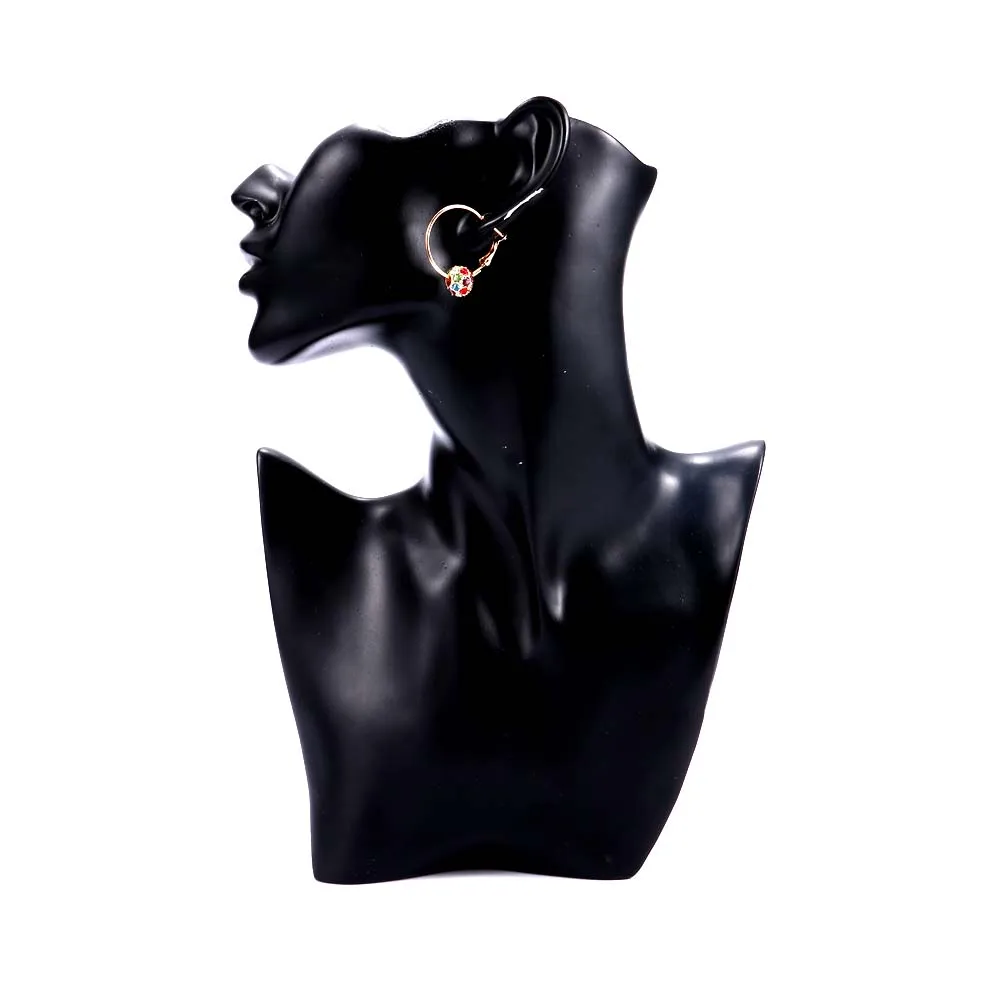 Женские серьги с разноцветными хрустальными шариками креативные модные