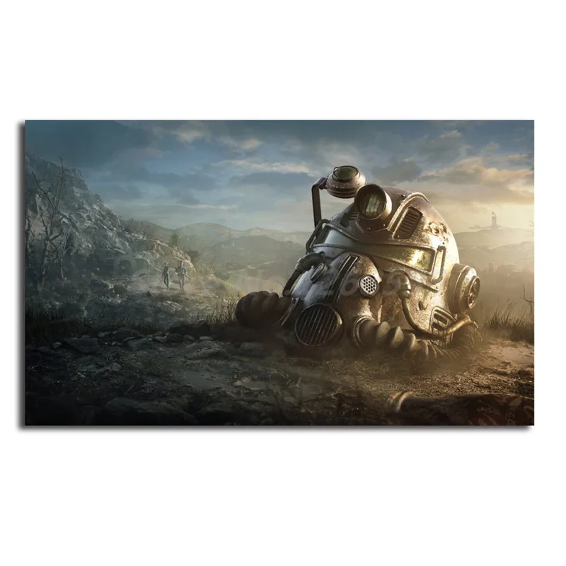 Fallout 76 power Armor HD настенное Искусство Постеры-холсты печать картины на стену для офиса гостиной домашний декор поставка через оптовика