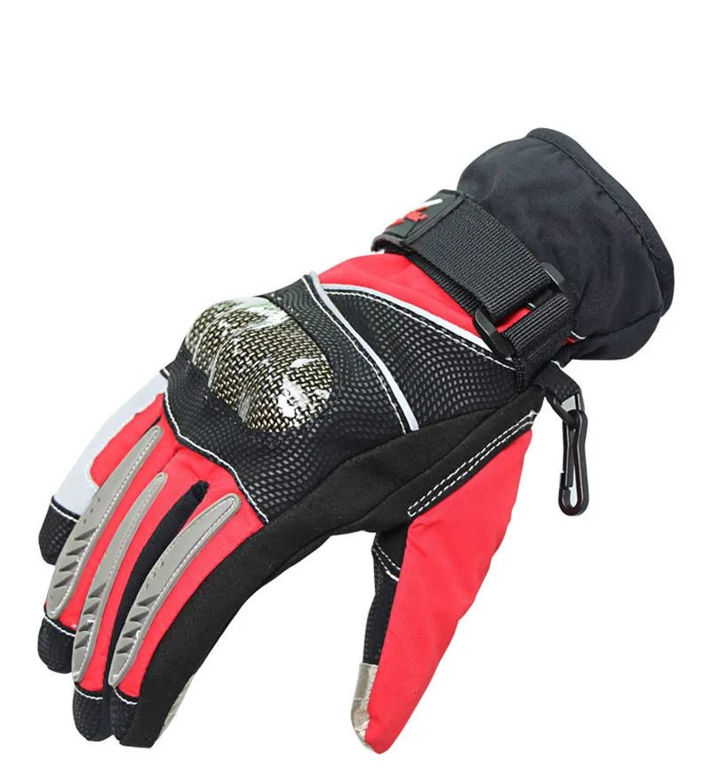 Winter Waterproof Thermal Gloves Motorcycle Riding Wind Resistant Touch Screen Night Reflection |