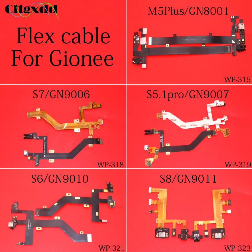 Cltgxdd для Gionee M5Plus/GN8001 GN9007/S5.1pro S6/GN9010 S8/GN9011 usb-разъем зарядки с разъемом наушников |