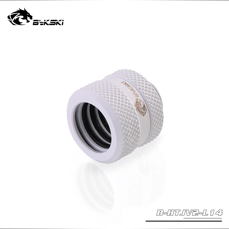 BYKSKI фитинг для жесткой трубки OD14mm ручной компрессионный медный фитинг G1/4 'использовать для PMMA/PETG жесткости трубки