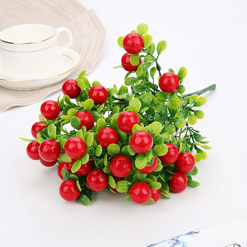 Искусственные вишни Чили фрукты Plantas бонсай Frutas дерево роща искусственные растения мини дерево